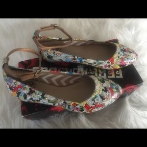 New Handmade comic book flat shoes🍀🌸